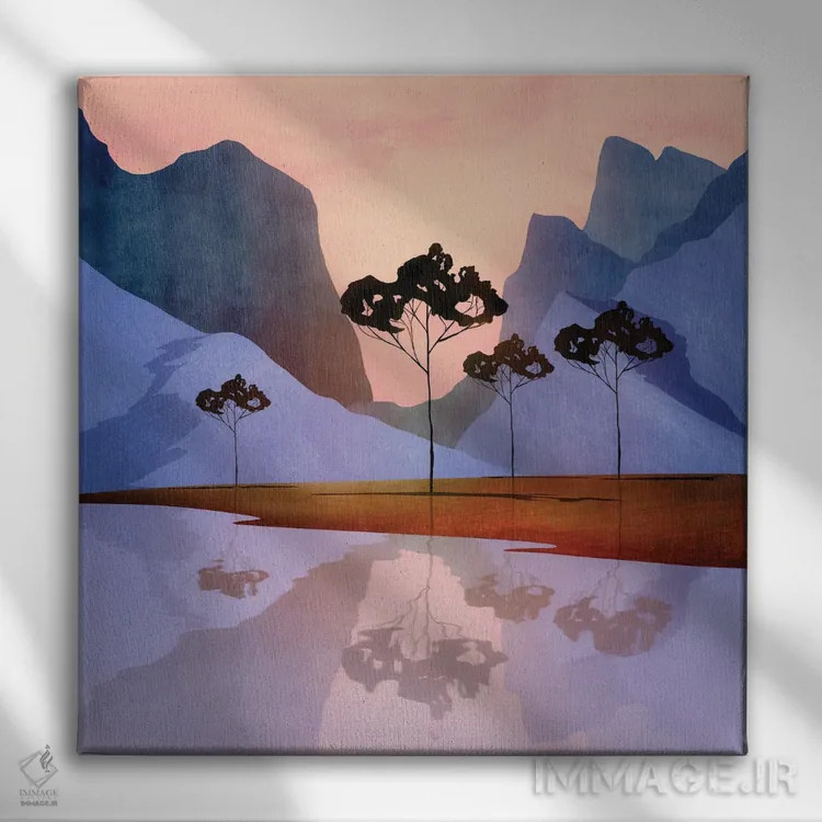 تابلو چشمانداز دیجیتال ۱ اثر مارکو گونزالز - نمای روبهرو روی دیوار