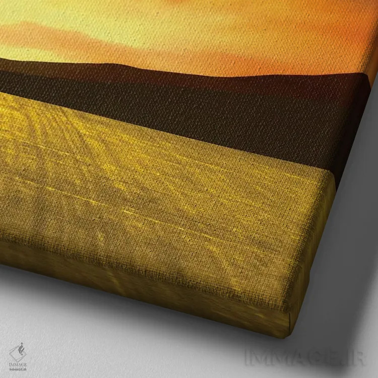 تابلو چشمانداز دیجیتال ۳ اثر مارکو گونزالز - نمای نزدیک بافت بوم