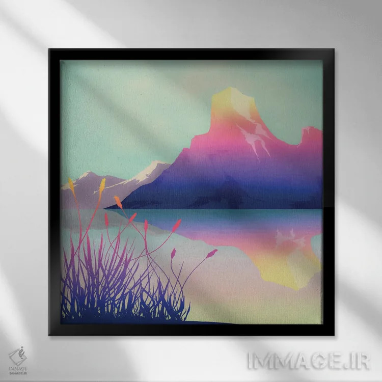 تابلو منظرهٔ دیجیتال چهارم اثر مارکو گونزالز - نمای قابدار مشکی