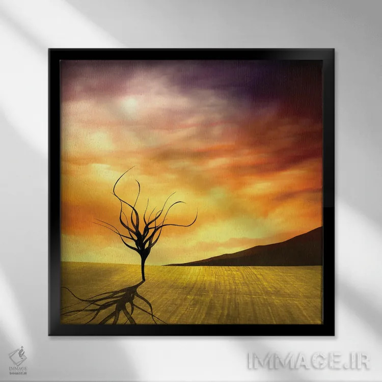 تابلو چشمانداز دیجیتال ۳ اثر مارکو گونزالز - نمای قابدار مشکی