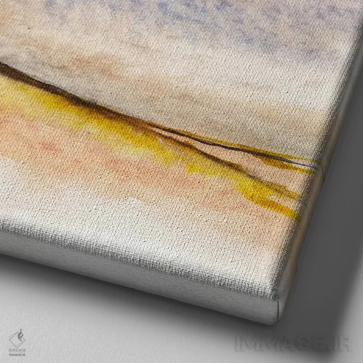 تابلو نقاشی منظره چهارم اثر مارکو گونزالز - نمای نزدیک بافت بوم