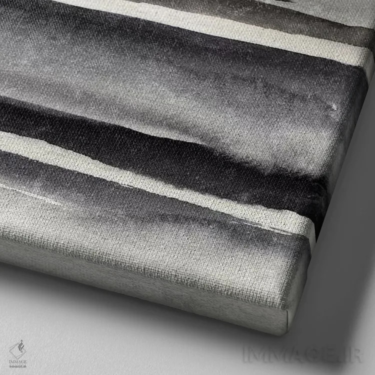 تابلو طبیعت انتزاعی دوازدهم اثر مارکو گونزالز - نمای نزدیک بافت بوم