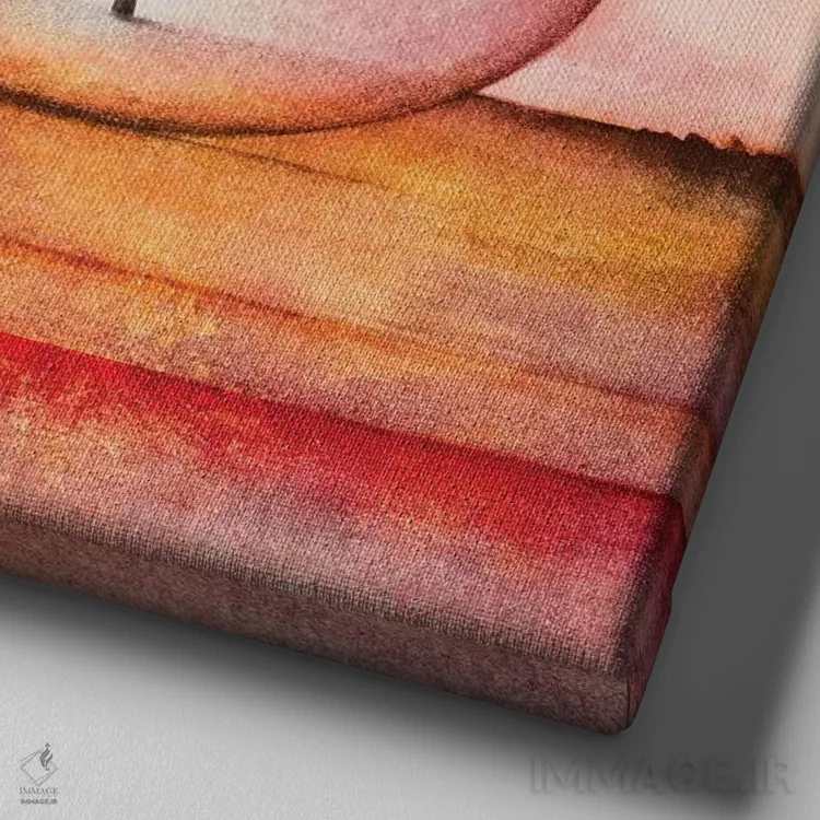 تابلو درخت تنها چهارم اثر مارکو گونزالز - نمای نزدیک بافت بوم