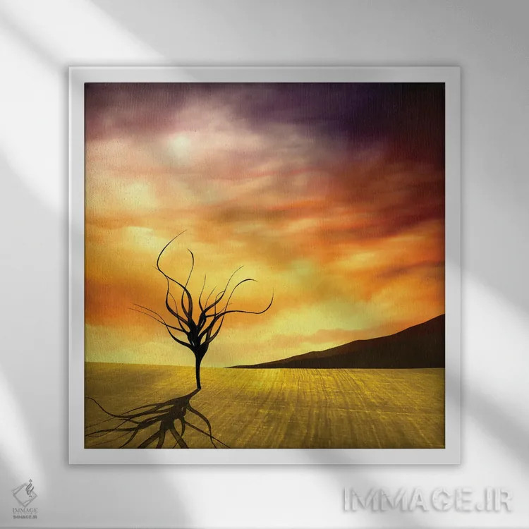 تابلو چشمانداز دیجیتال ۳ اثر مارکو گونزالز - نمای قابدار سفید