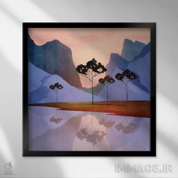 تابلو چشمانداز دیجیتال ۱ اثر مارکو گونزالز - نمای قابدار مشکی