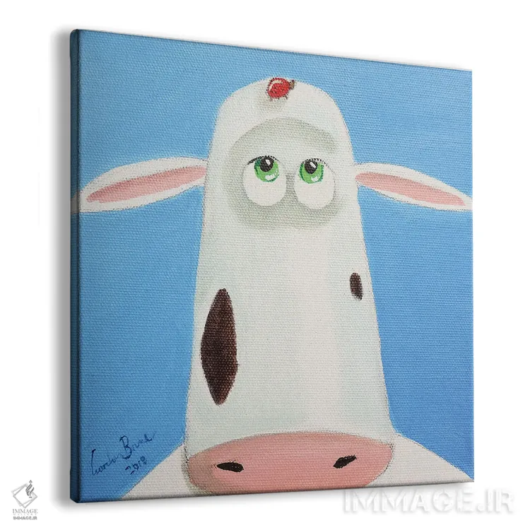 تابلو گاو و کفشدوزک اثر گوردون بروس - نمای پرسپکتیو محصول