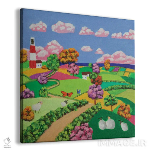 تابلو فانوس دریایی اثر گوردون بروس - نمای پرسپکتیو محصول