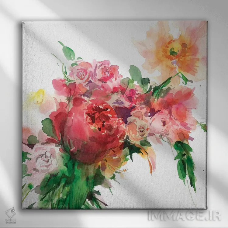 تابلو آلیزارین (رنگ سرخ) اثر گوشیا گرگورچیک - نمای روبهرو روی دیوار