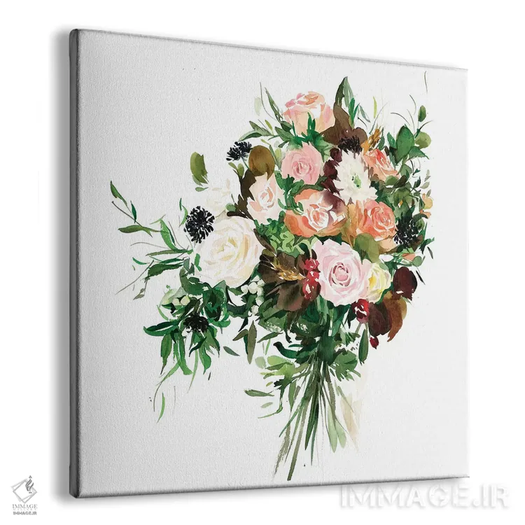 تابلو رز چای (نوعی گل) اثر گوشیا گرگورچیک - نمای پرسپکتیو محصول