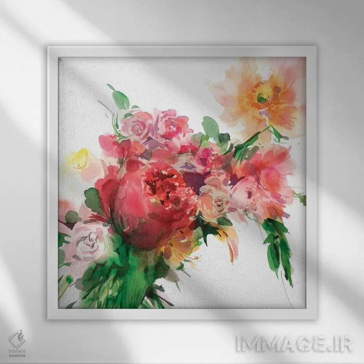 تابلو آلیزارین (رنگ سرخ) اثر گوشیا گرگورچیک - نمای قابدار سفید