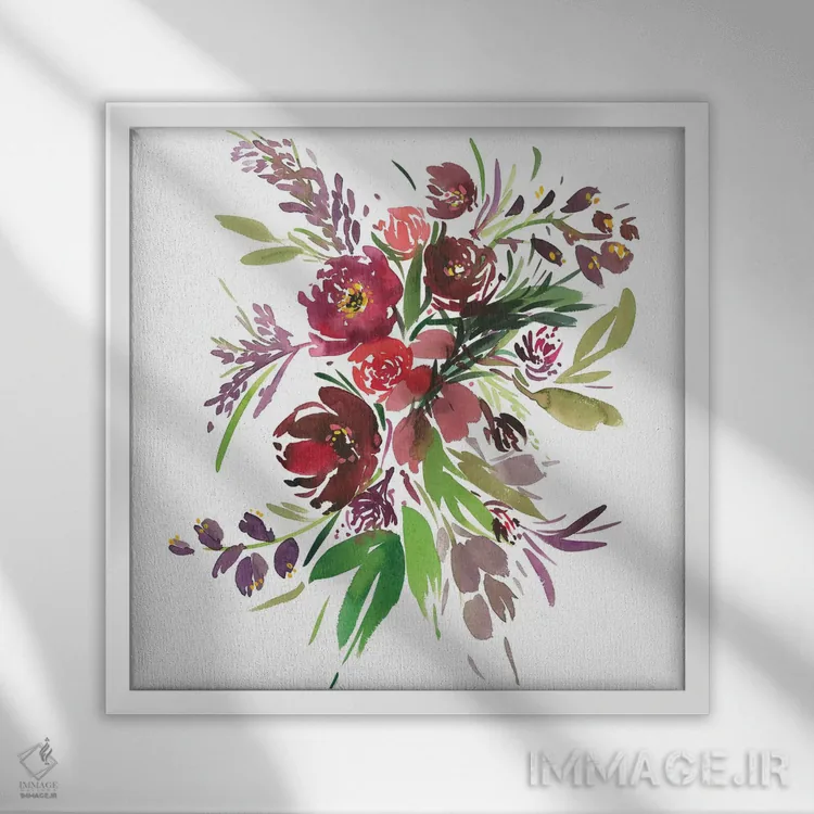 تابلو انگور فرنگی اثر گوشیا گرگورچیک - نمای قابدار سفید