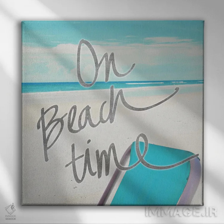 تابلو در لحظات ساحلی اثر گیل پک - نمای روبهرو روی دیوار