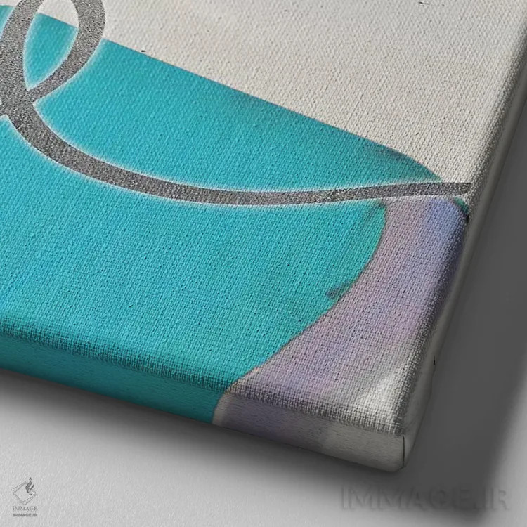 تابلو در لحظات ساحلی اثر گیل پک - نمای نزدیک بافت بوم