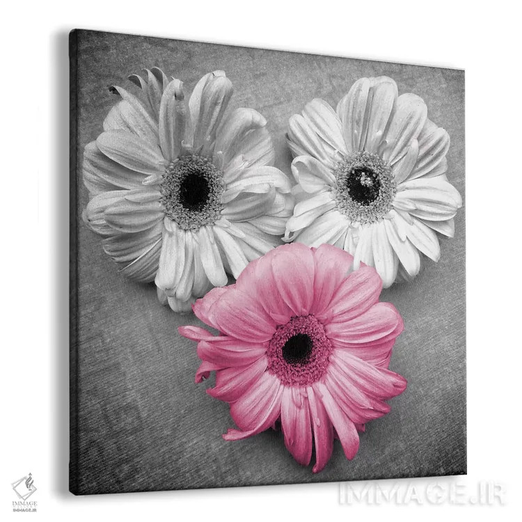 تابلو دسته گل گرمسیری ۱ اثر گیل پک - نمای پرسپکتیو محصول