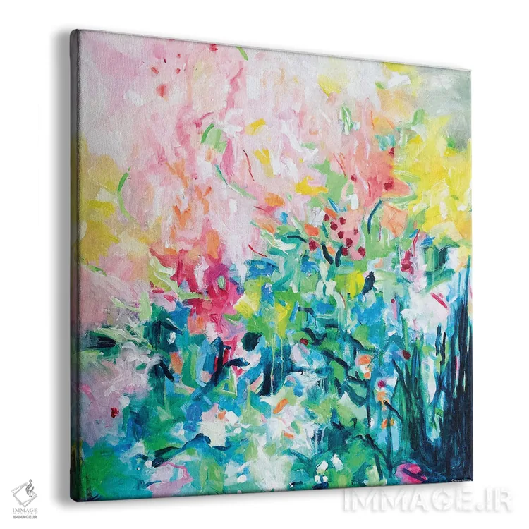 تابلو گلهایی که از آفتاب لذت میبرند اثر گِزیـن پوستما - نمای پرسپکتیو محصول