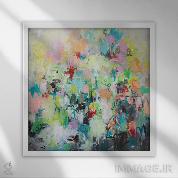 تابلو گلهای سالگرد اثر گِزیـن پوستما - نمای قابدار سفید