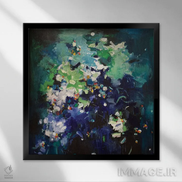 تابلو نجواهای شبانه اثر گِزیـن پوستما - نمای قابدار مشکی