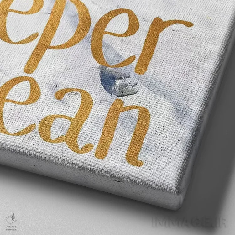 تابلو عشق عمیقتر اثر گیل پک - نمای نزدیک بافت بوم