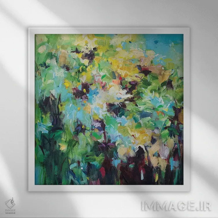 تابلو باغ بیپایان XIII اثر گِزیـن پوستما - نمای قابدار سفید