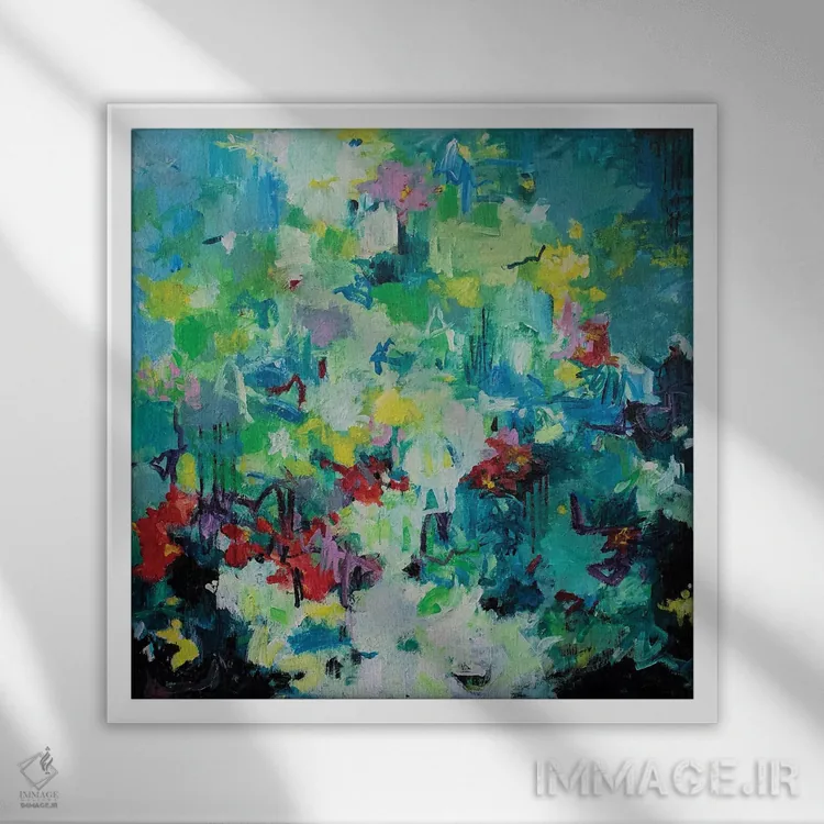 تابلو فقط خبر خوب به من بده اثر گِزیـن پوستما - نمای قابدار سفید