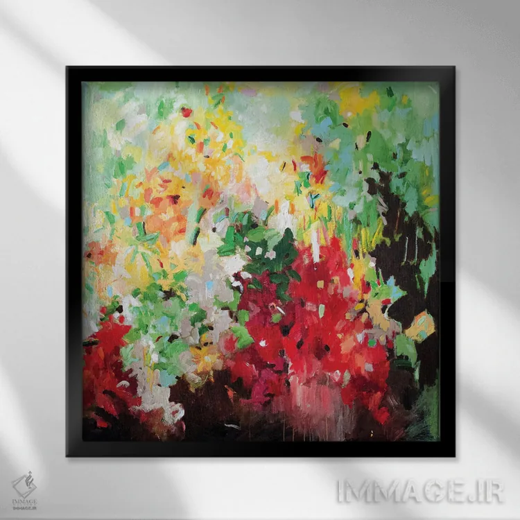 تابلو باغ بیپایان VI اثر گِزیـن پوستما - نمای قابدار مشکی