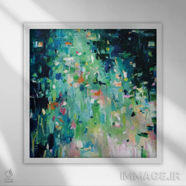 تابلو نسیم II اثر گِزیـن پوستما - نمای قابدار سفید