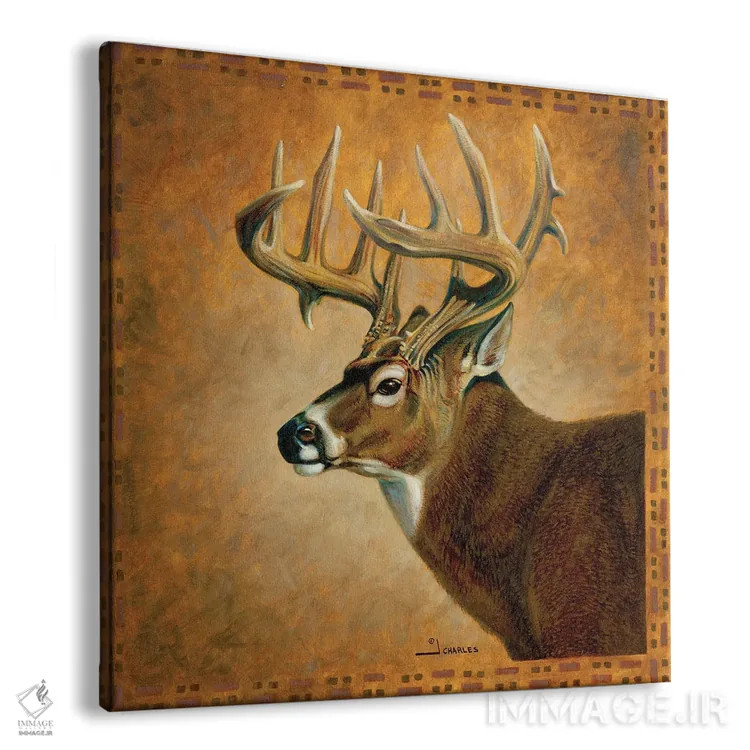 تابلو نیمرخ گوزنهای هیولاهای سایه اثر جی. چارلز - نمای پرسپکتیو محصول