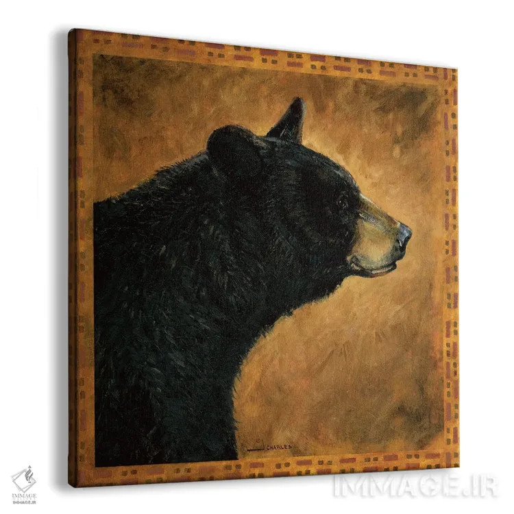 تابلو نیمرخ خرس سیاه هیولاهای سایه اثر جی. چارلز - نمای پرسپکتیو محصول