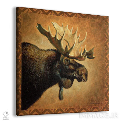 تابلو نیمرخ گوزن شمالی هیولاهای سایه اثر جی. چارلز - نمای پرسپکتیو محصول