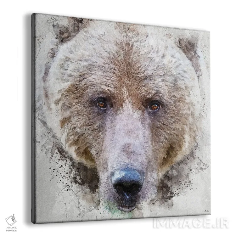 تابلو خرس گریزلی اثر راب فرانسیس - نمای پرسپکتیو محصول