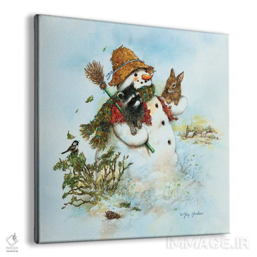 تابلو آدم برفی اثر گرگ جوردانو - نمای پرسپکتیو محصول