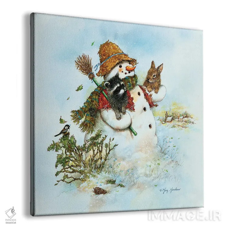 تابلو آدم برفی اثر گرگ جوردانو - نمای پرسپکتیو محصول