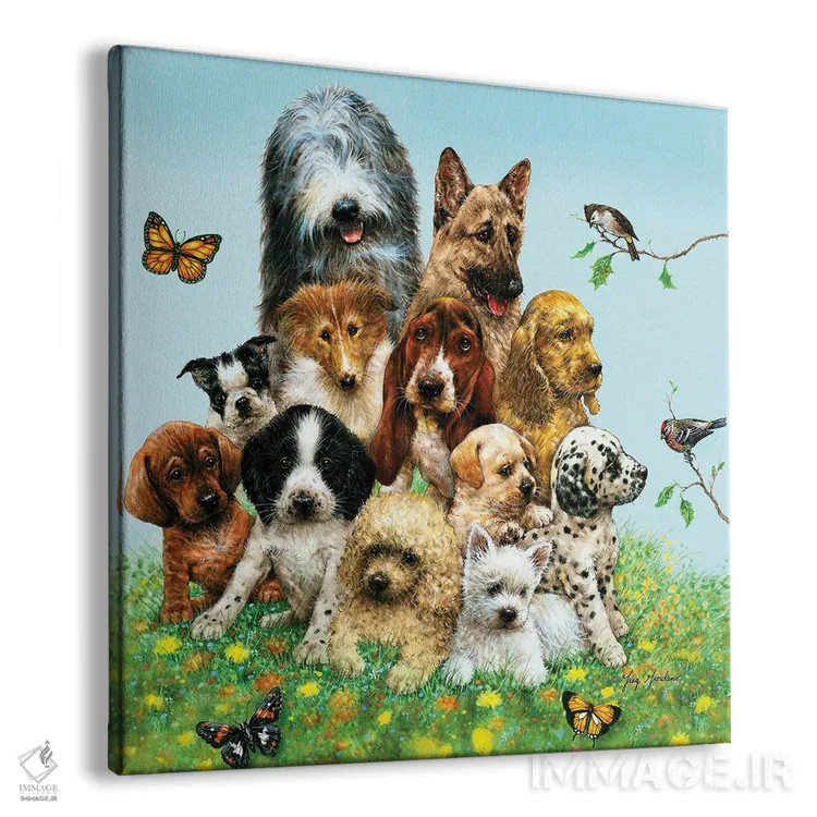 تابلو تولهسگها اثر گرگ جوردانو - نمای پرسپکتیو محصول