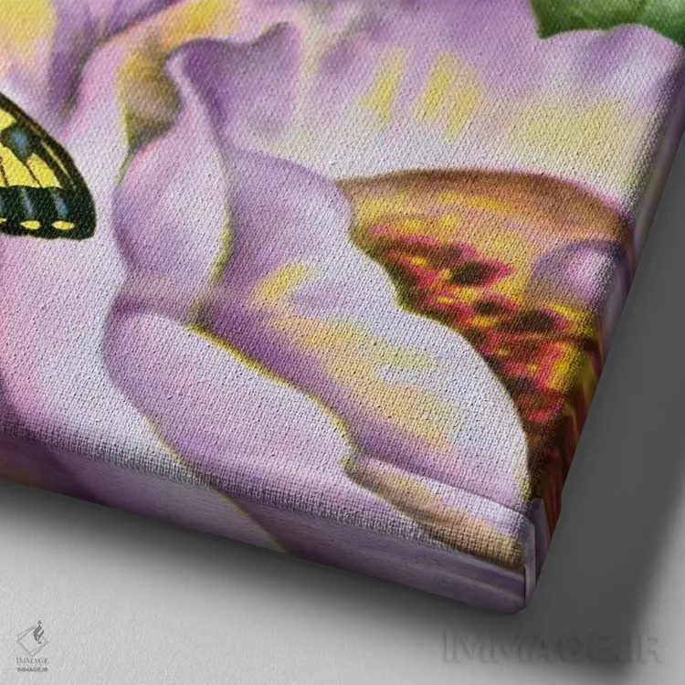 تابلو پروانههای دمچلچلهای اثر گرگ جوردانو - نمای نزدیک بافت بوم