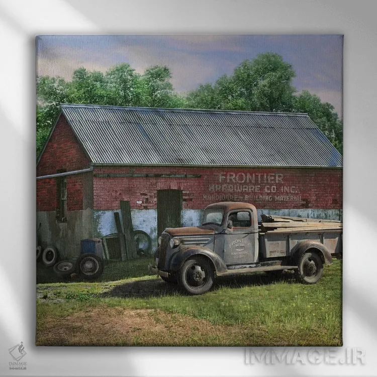 تابلو کامیون مرزی اثر گرگ جوردانو - نمای روبهرو روی دیوار