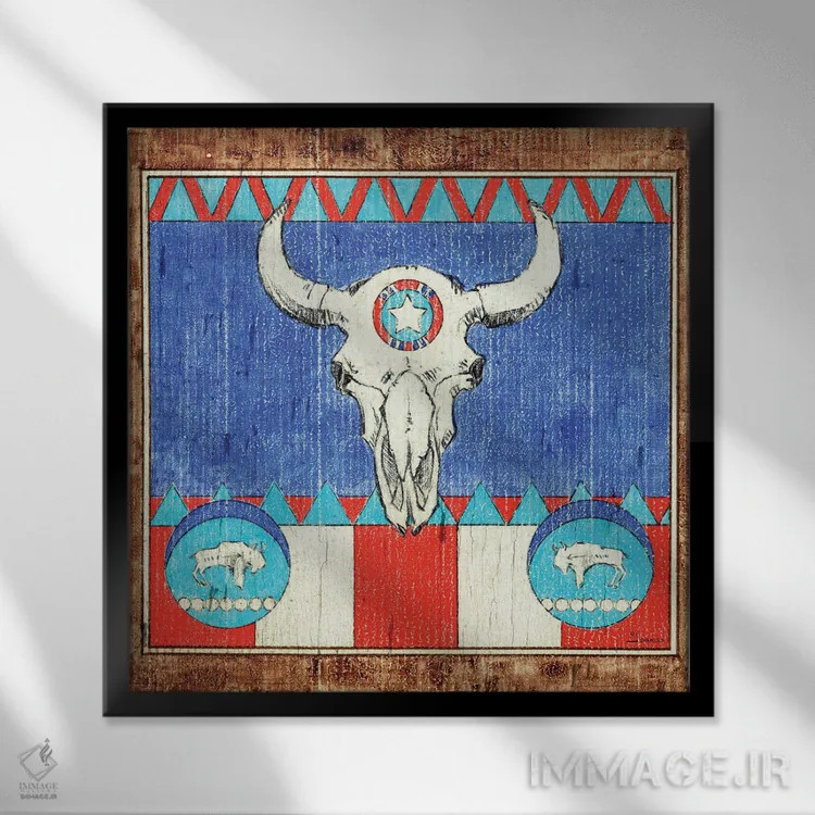 تابلو ستاره تنها اثر جی. چارلز - نمای قابدار مشکی