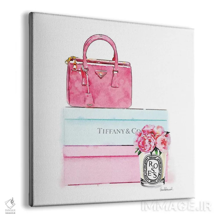 تابلو جعبههای کفش مد و گل صدتومانی اثر آماندا گرینوود - نمای پرسپکتیو محصول