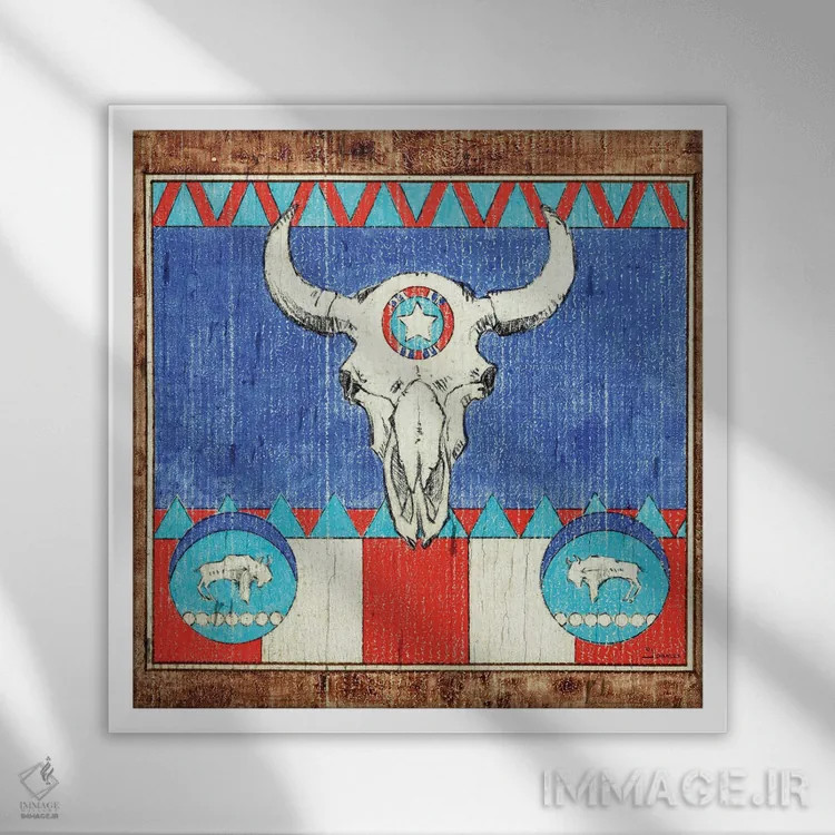 تابلو ستاره تنها اثر جی. چارلز - نمای قابدار سفید