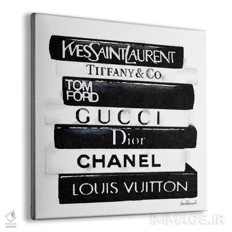 تابلو Black & White,دسته کتاب جدید، سیاه و سفید اثر آماندا گرینوود - نمای پرسپکتیو محصول