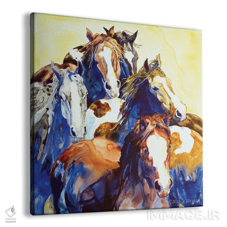 تابلو وقت رفتن به کار است اثر کالی گاریس - نمای پرسپکتیو محصول