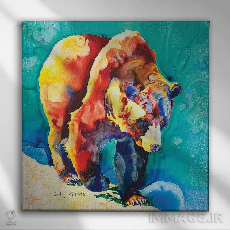 تابلو راهپیمای لبه I اثر کالی گاریس - نمای روبهرو روی دیوار