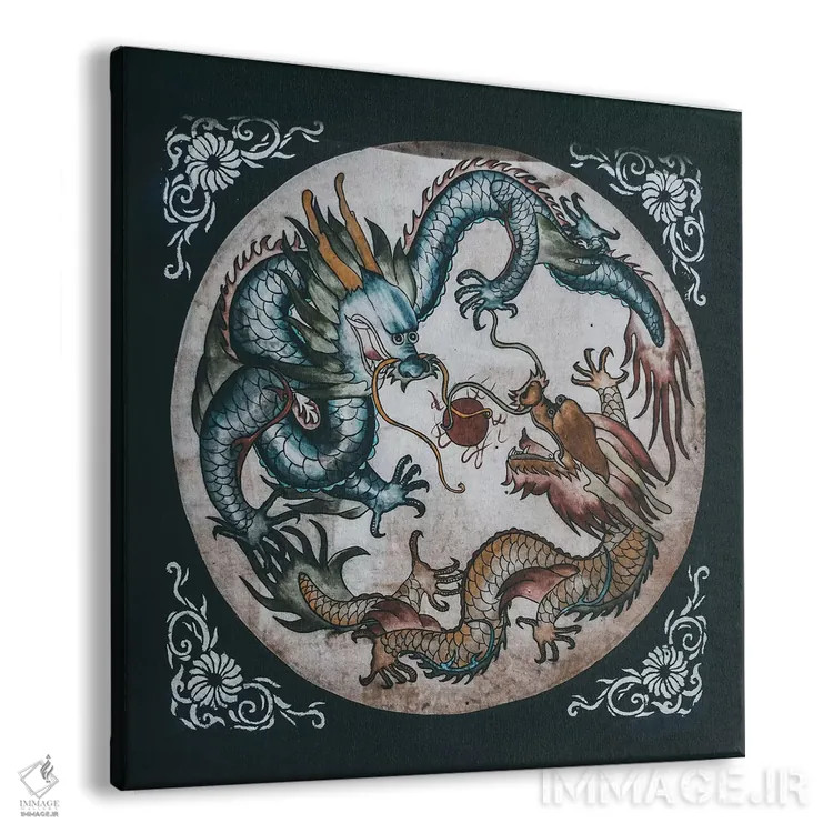 تابلو معبدهای چینی اثر لوک آنتونی گرم - نمای پرسپکتیو محصول