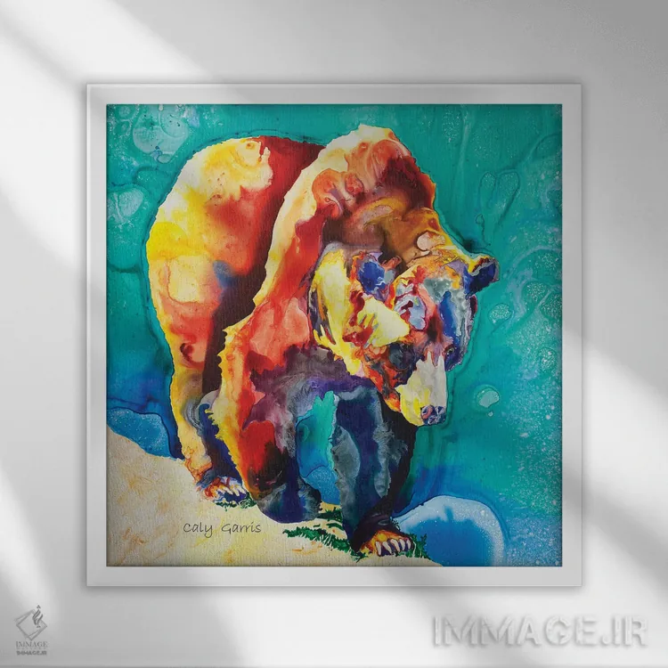 تابلو راهپیمای لبه I اثر کالی گاریس - نمای قابدار سفید