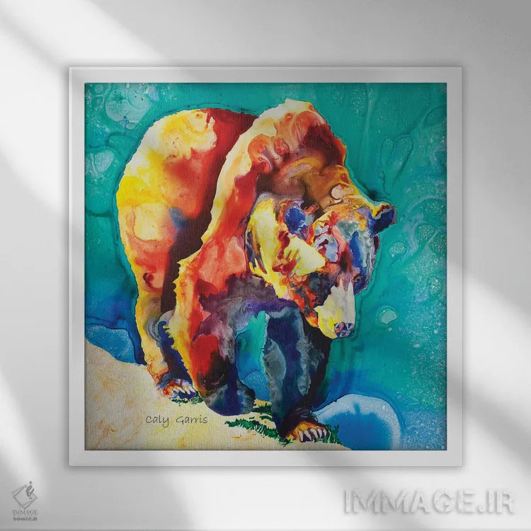 تابلو راهپیمای لبه I اثر کالی گاریس - نمای قابدار سفید