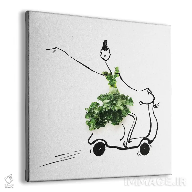 تابلو اسکوتر کلم کیل اثر گرچن روهرز - نمای پرسپکتیو محصول