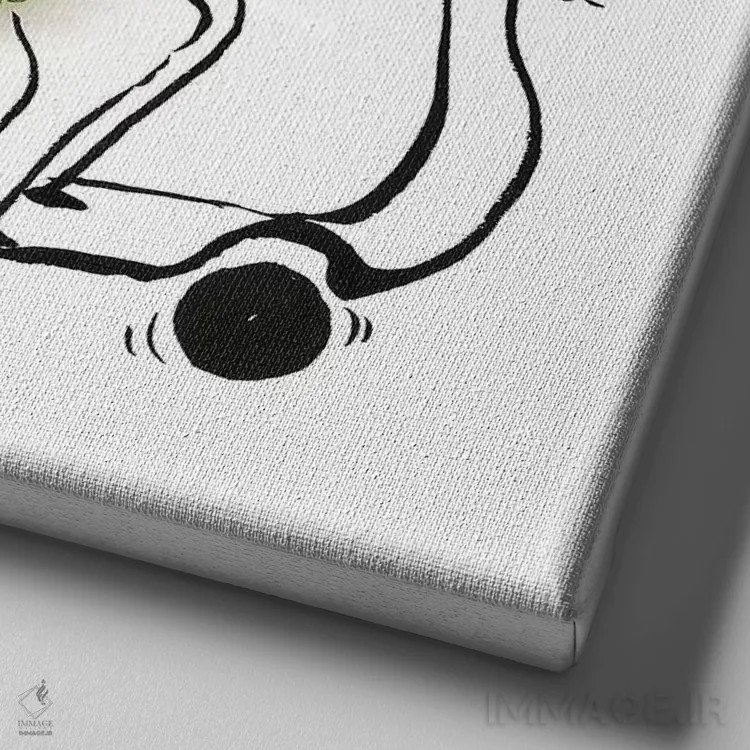 تابلو اسکوتر کلم کیل اثر گرچن روهرز - نمای نزدیک بافت بوم