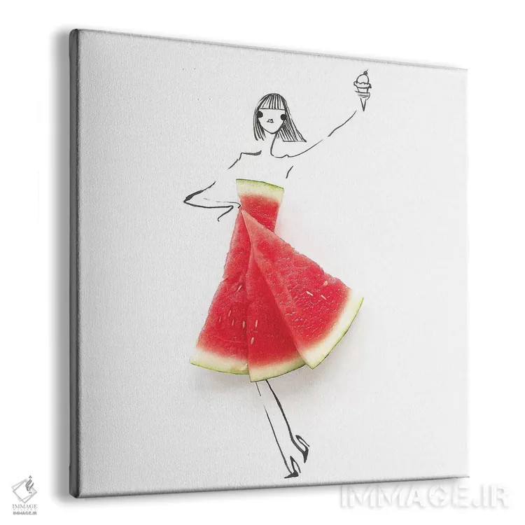 تابلو هندوانه اثر گرچن روهرز - نمای پرسپکتیو محصول