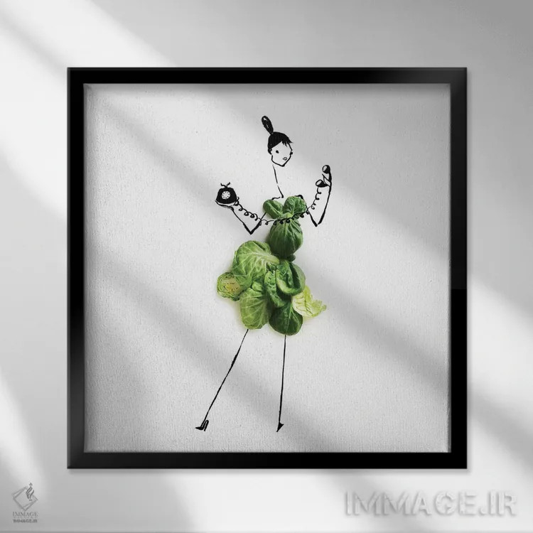 تابلو بروکسل اثر گرچن روهرز - نمای قابدار مشکی