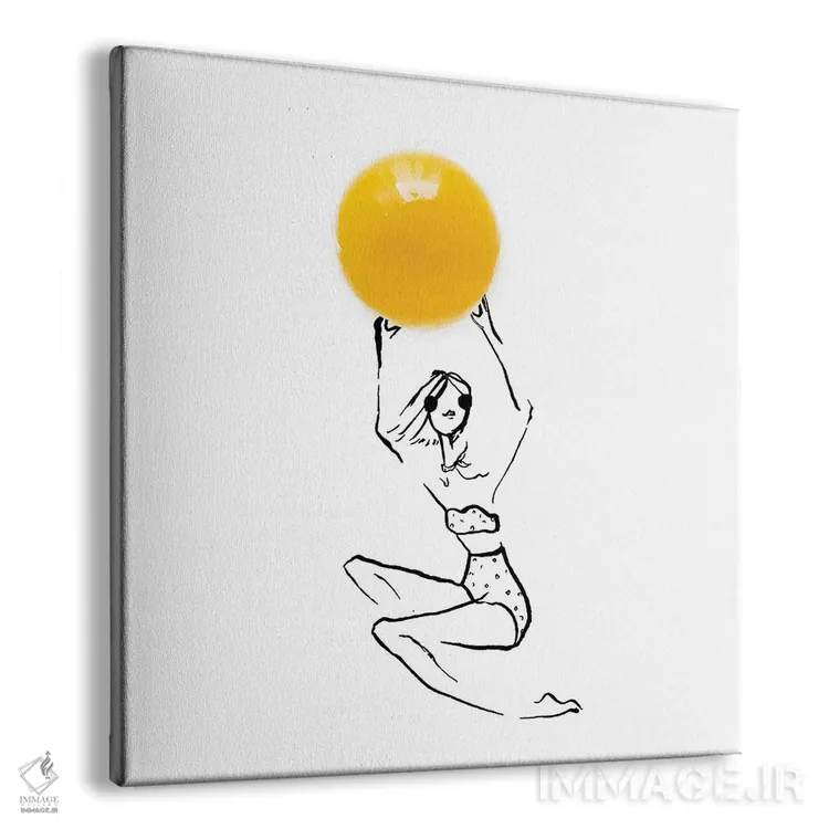 تابلو تخم مرغ زرد اثر گرچن روهرز - نمای پرسپکتیو محصول