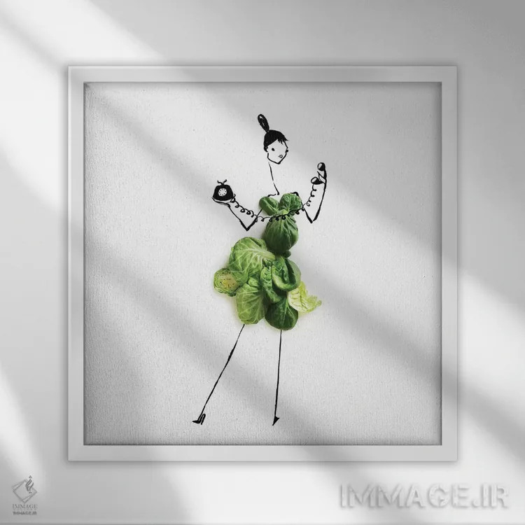 تابلو بروکسل اثر گرچن روهرز - نمای قابدار سفید